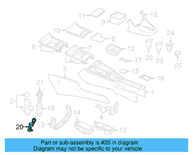 Power Outlet Cap 1K0-919-341-J-9B9 - View 48