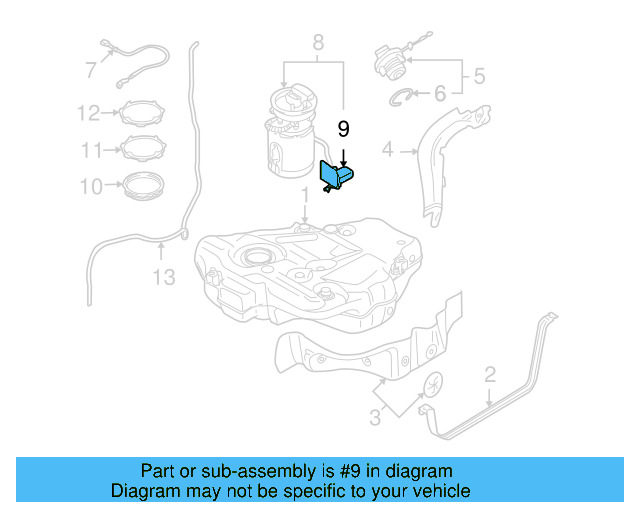 Fuel Gauge Sending Unit 1K0-919-673-AF - View 42