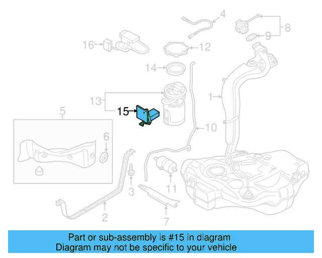Fuel Gauge Sending Unit 1K0-919-673-AF - View 13