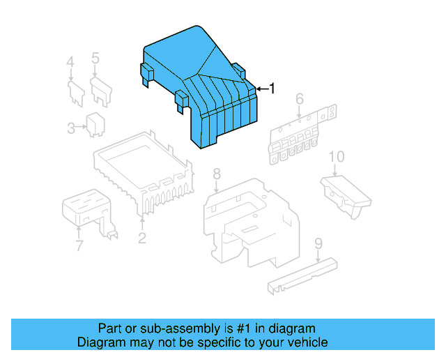 Fuse Box Cover 1K0-937-132-F - View 47