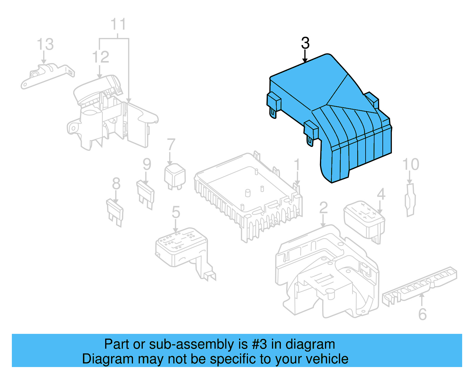 Fuse Box Cover 1K0-937-132-F - View 19