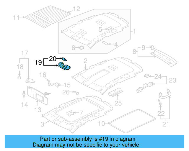 Visor Lamp 1K0-947-109-Y20