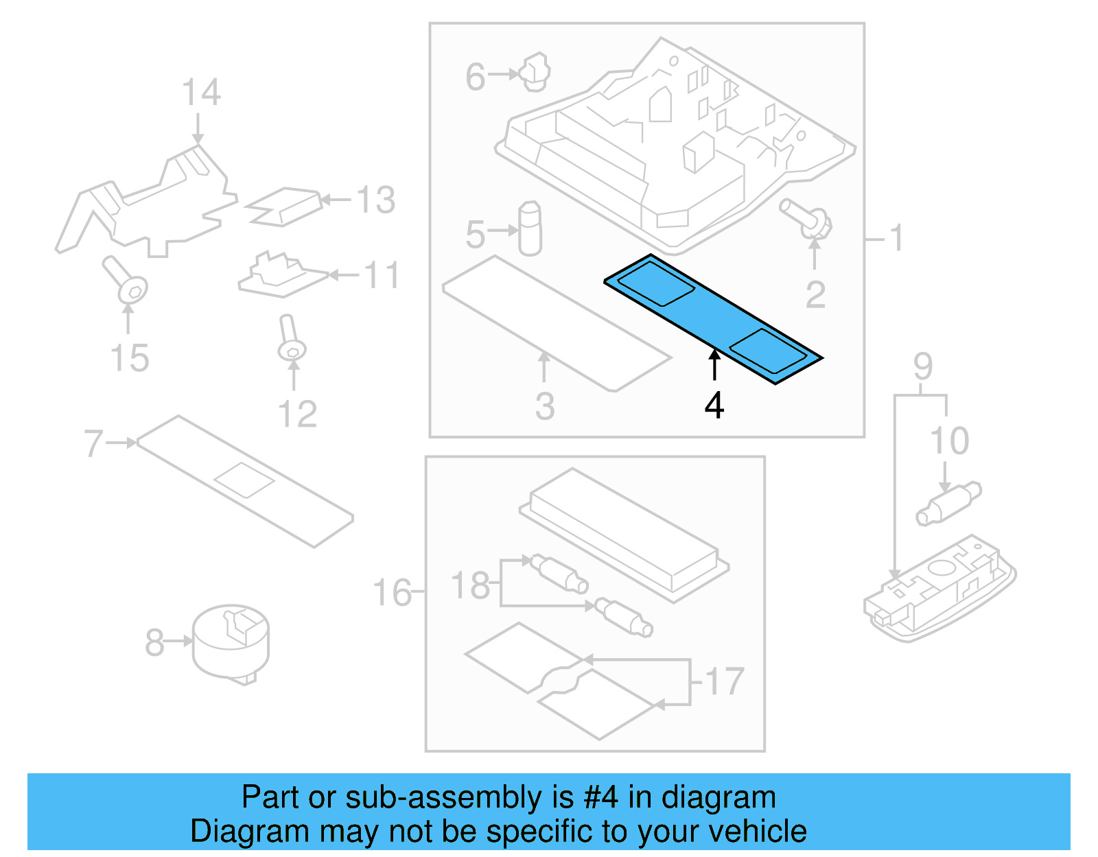 Lamp Bezel 1K0-947-133-D-Y20