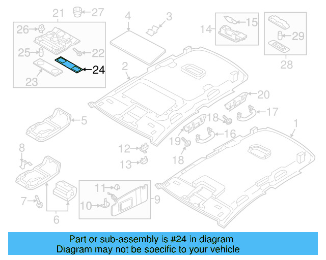 Lamp Bezel 1K0-947-133-D-95T - View 19