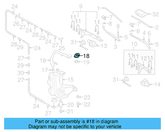 Reservoir Cap 1K0-955-455 - View 23