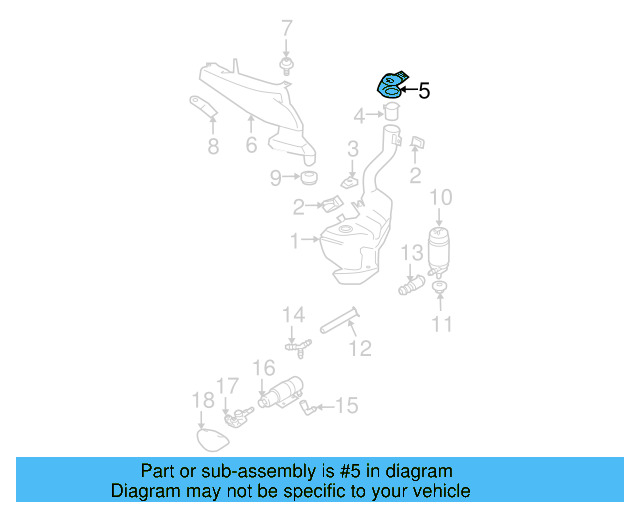 Washer Fluid Strainer 4A0-955-485 - View 97
