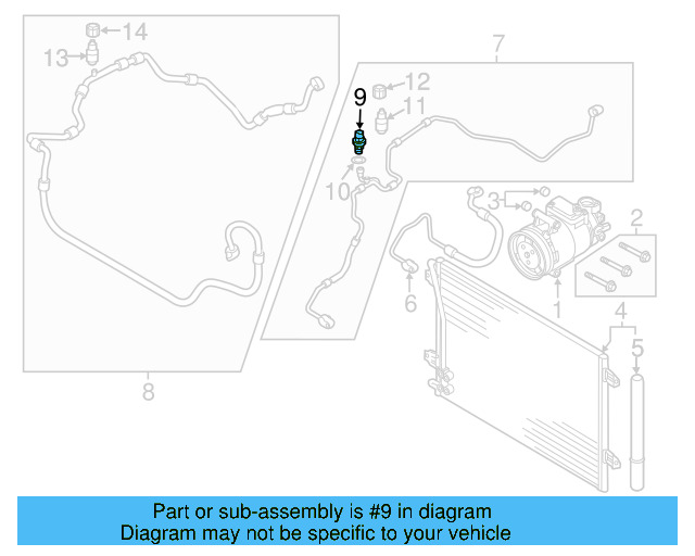 Pressure Sensor 1K0-959-126-E - View 29