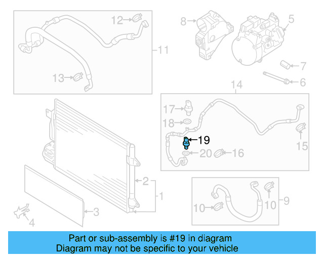Pressure Sensor 1K0-959-126-E - View 64