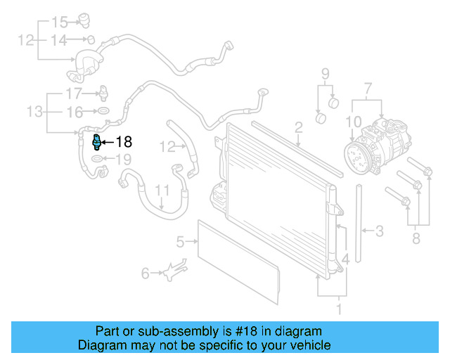Pressure Sensor 1K0-959-126-E - View 16