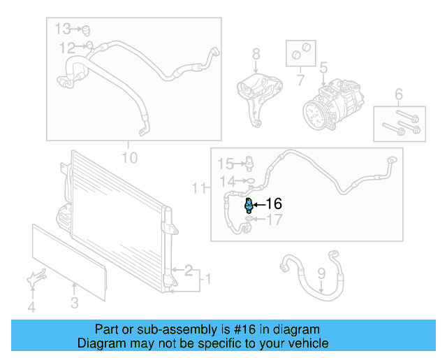 Pressure Sensor 1K0-959-126-E - View 11