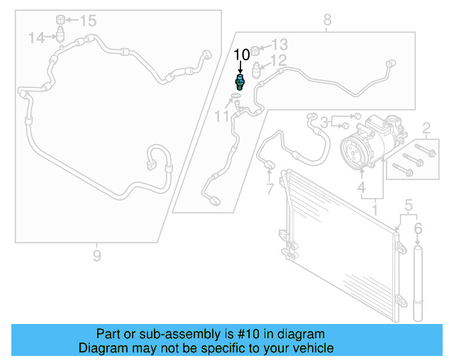 Pressure Sensor 1K0-959-126-E - View 4