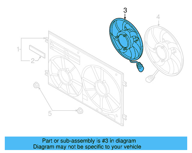 Fan & Motor 1K0-959-455-ET - View 45