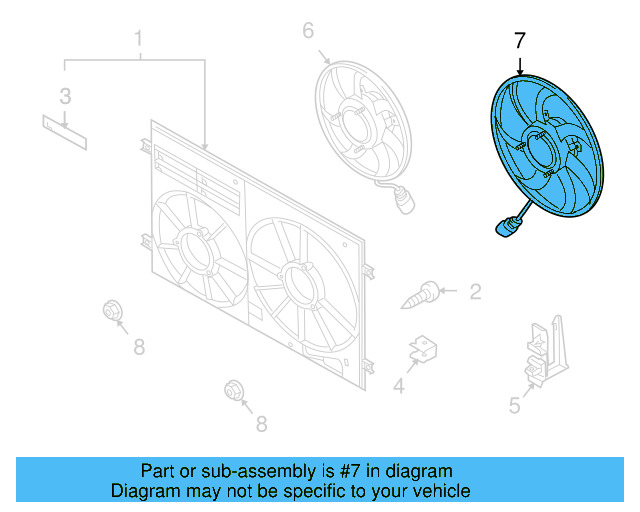 Fan & Motor 1K0-959-455-FR - View 11