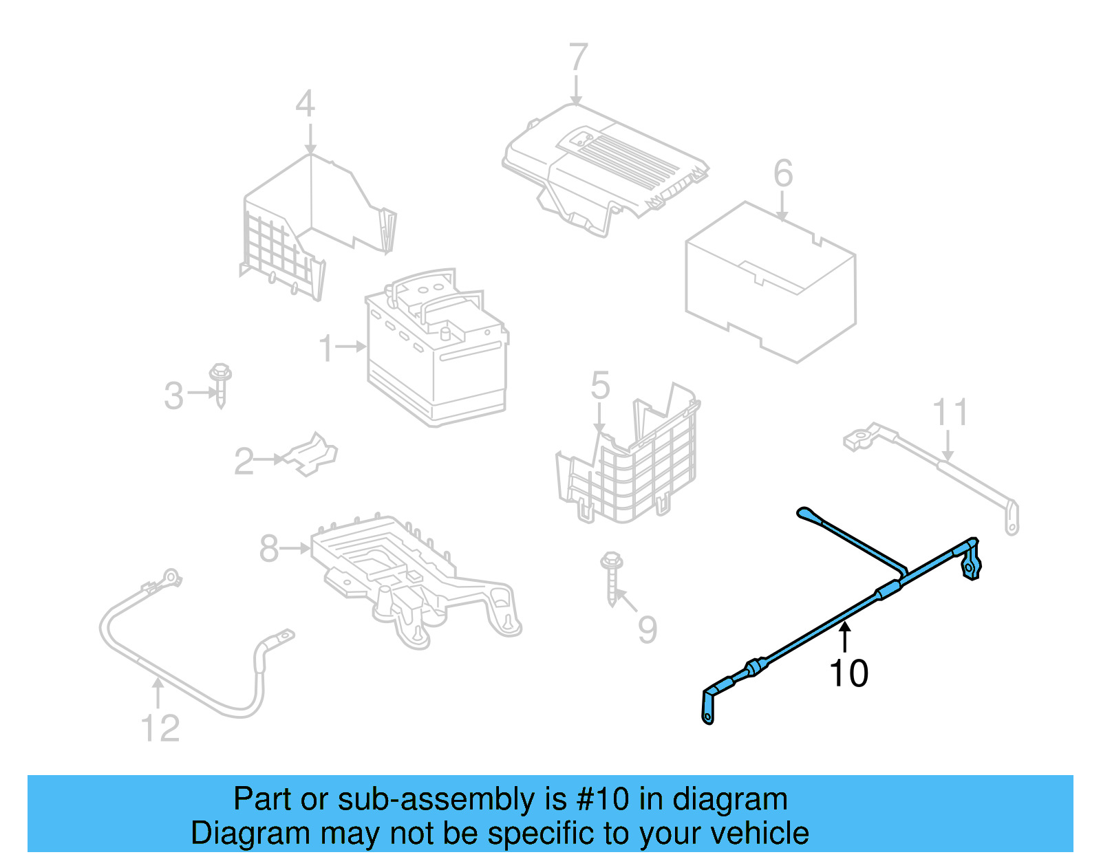 Positive Cable 1K0-971-228-AD - View 6