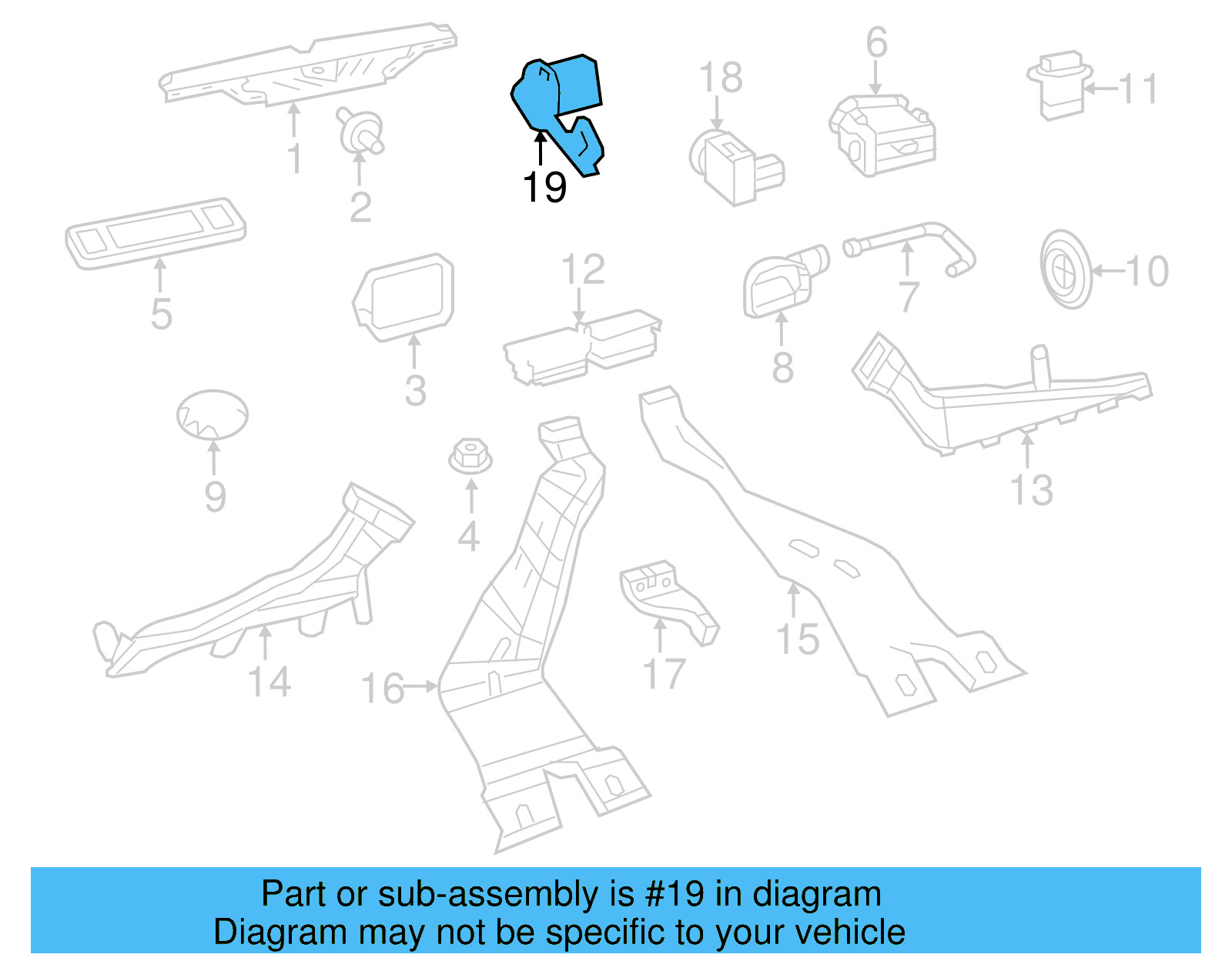 Air Quality Sens Bracket 1K0-971-939-C - View 7