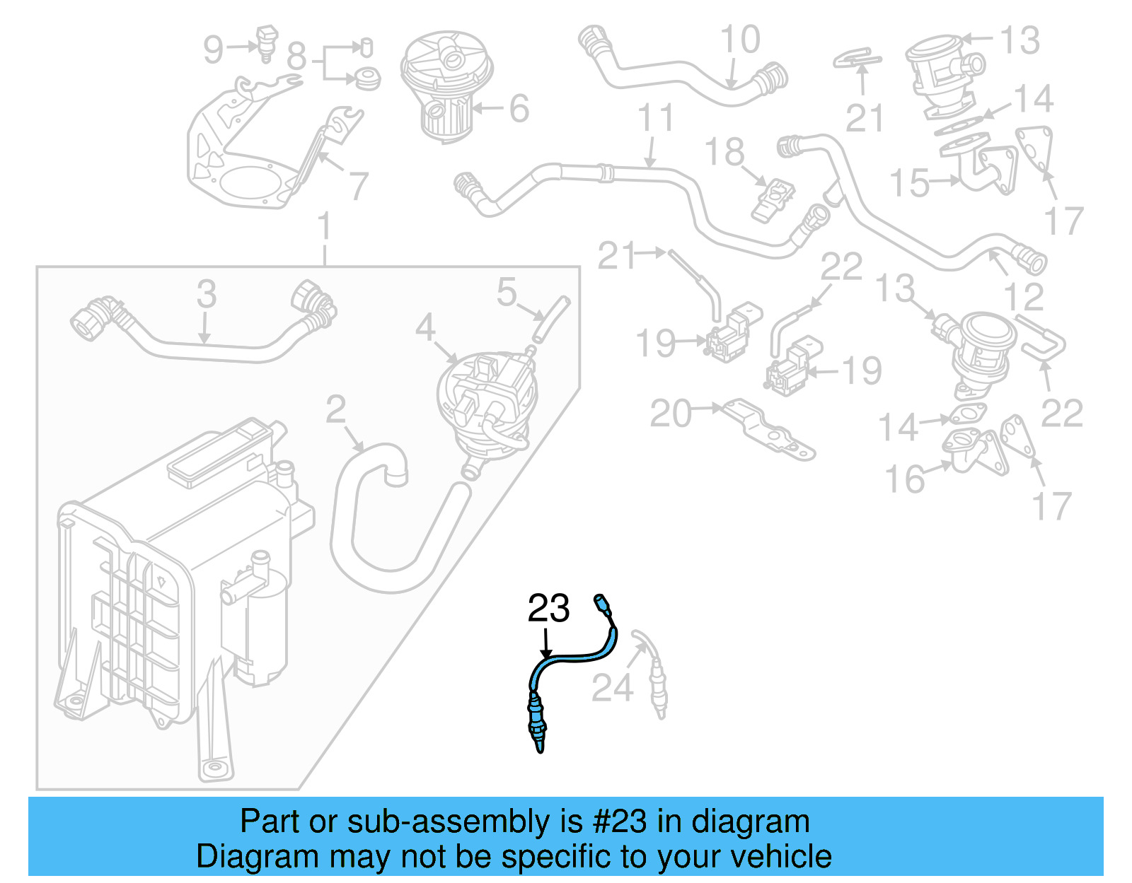 Oxygen Sensor 1K0-998-262-M - View 14
