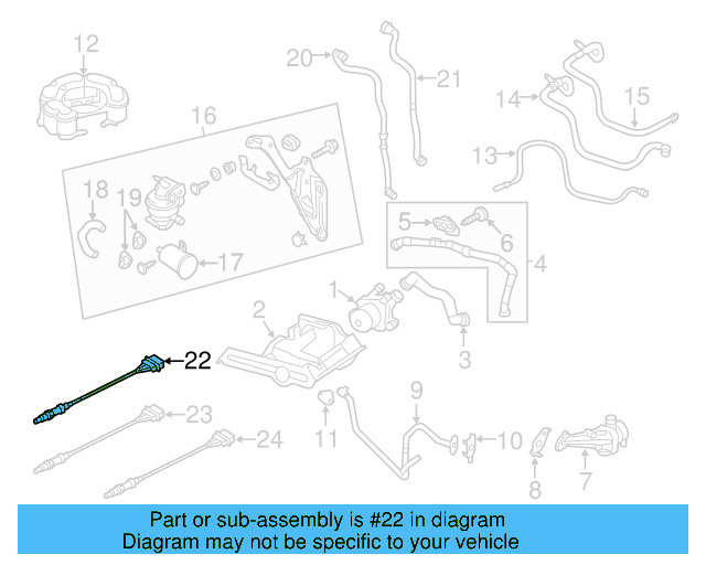 Oxygen Sensor 1K0-998-262-N - View 16