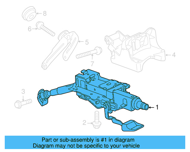 Steering Column 1K1-419-502-CT - View 9