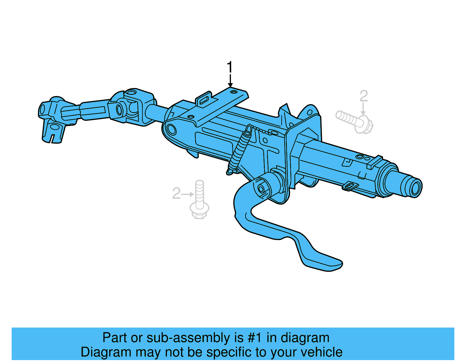 Steering Column 1K1-419-502-CT - View 14