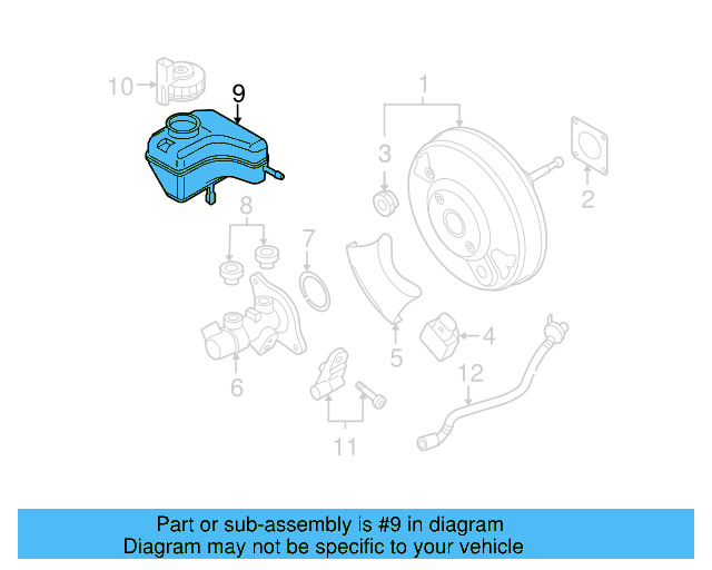 Master Cylinder Reservoir 1K1-611-301-E - View 4