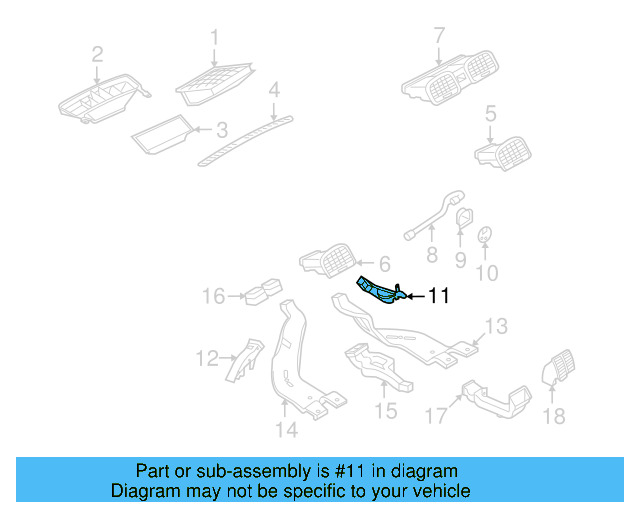 Lower Vent 1K1-819-152-B - View 33