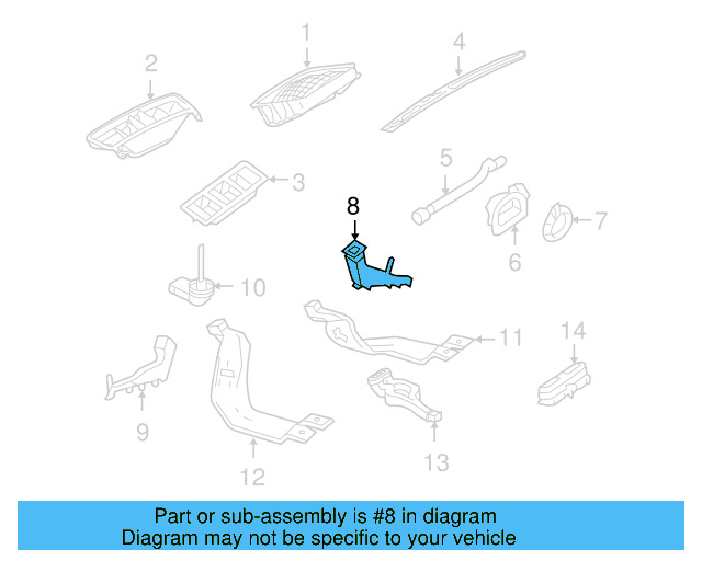 Lower Vent 1K1-819-152-B - View 37