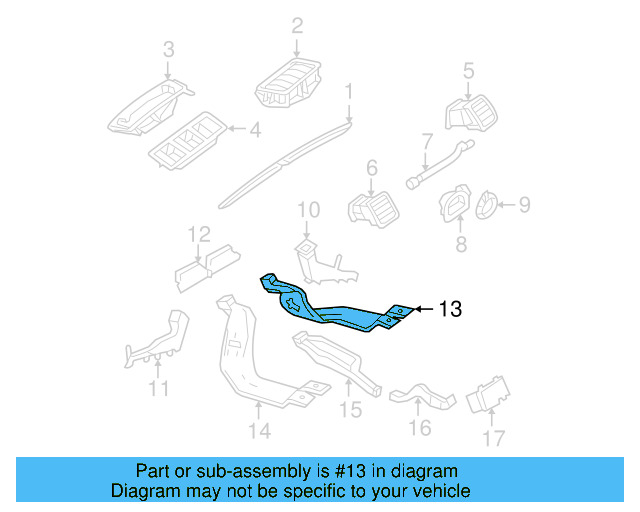 Lower Vent 1K1-819-152-B - View 51
