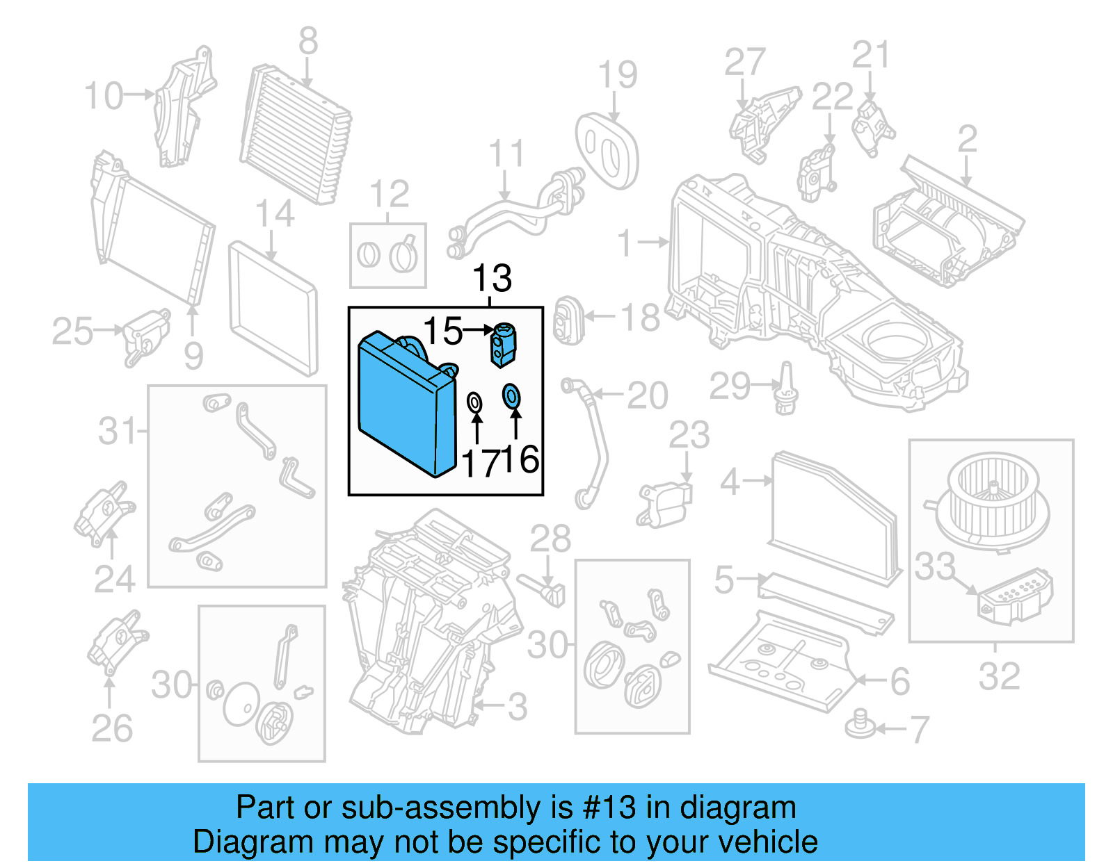 Evaporator Core 1K1-820-103-E - View 30