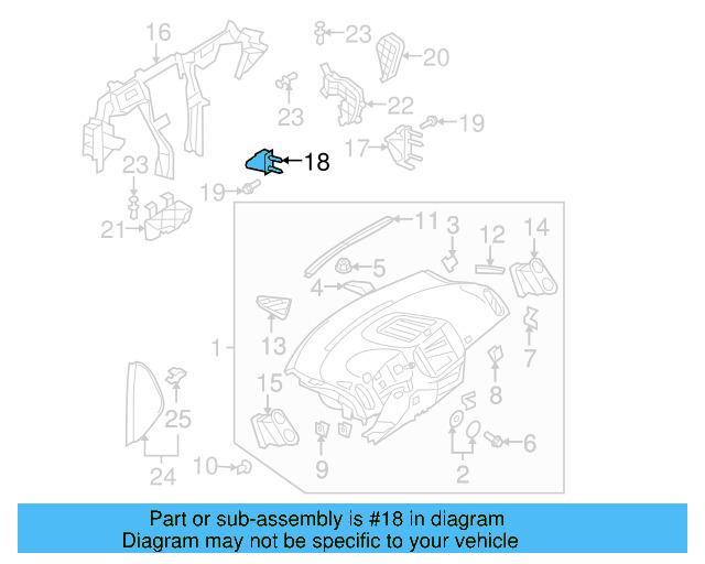 Bracket 1K1-857-021-D - View 17