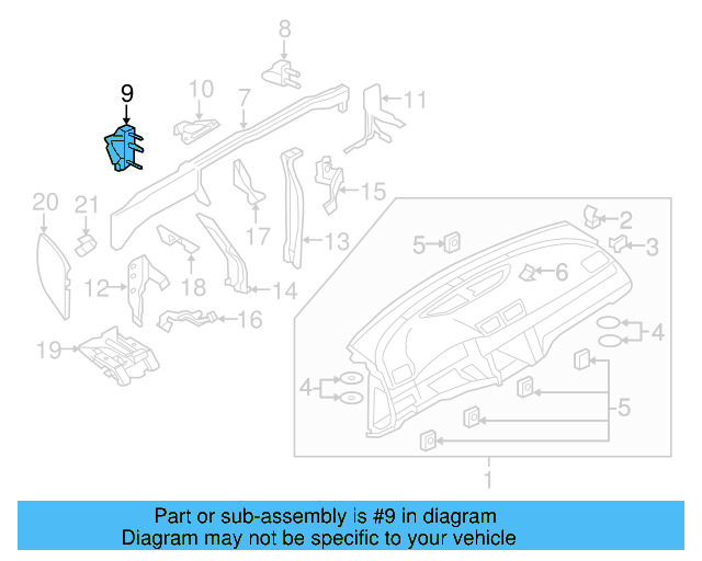 Bracket 1K1-857-021-D - View 22