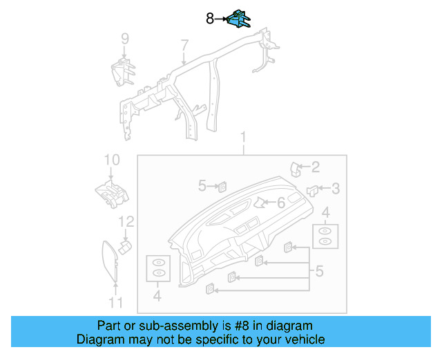Bracket 1K1-857-022-D - View 5