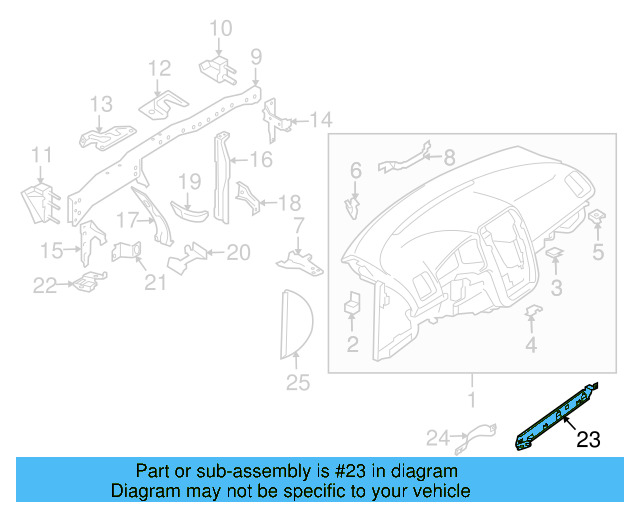 Lower Support 1K0-857-392 - View 2