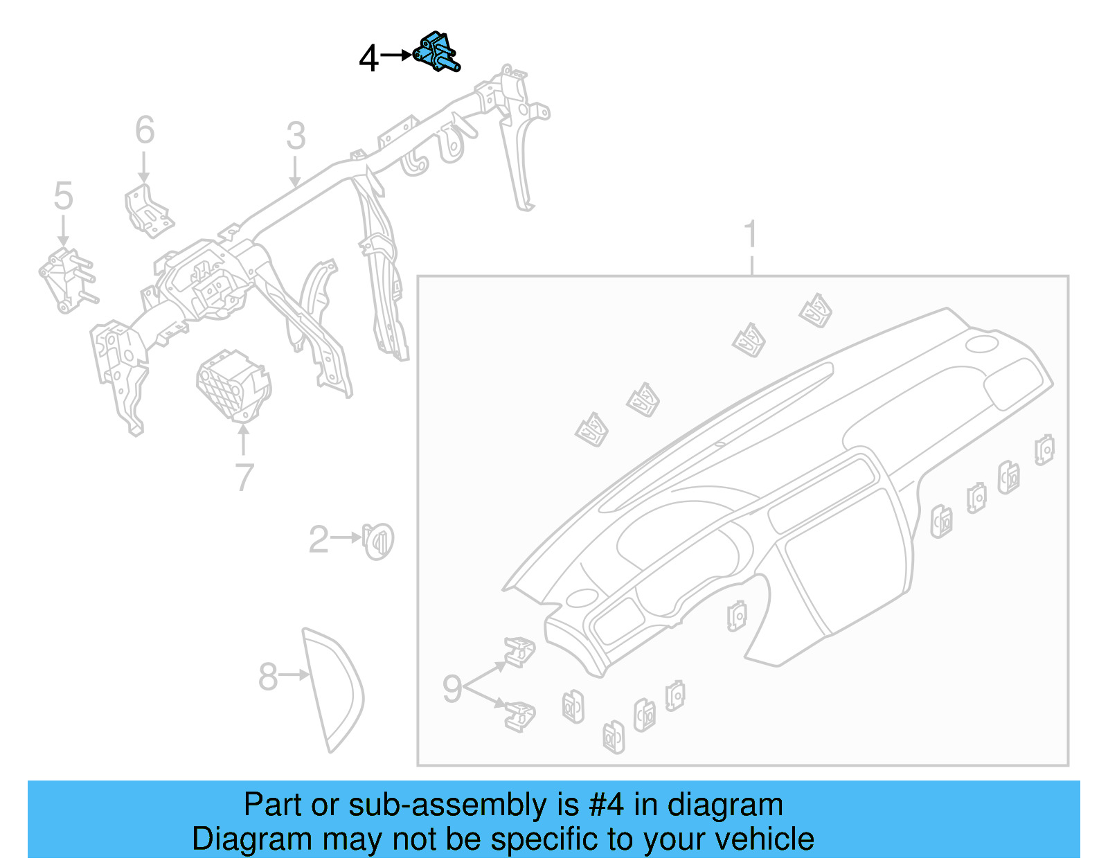 Bracket 1K1-857-022-D - View 2