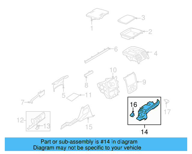 Knee Bolster 1K1-857-114-S-71N
