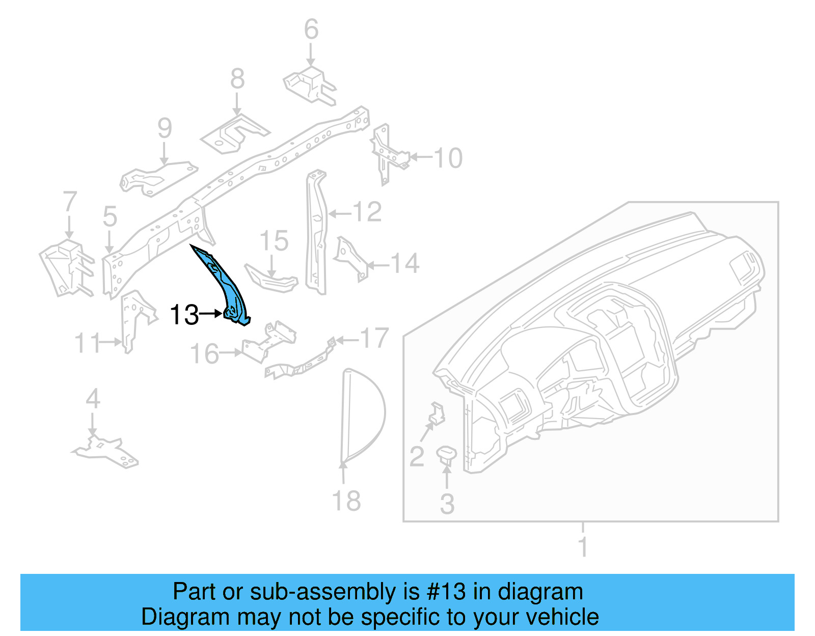 Inner Support 1K1-858-783-B - View 5