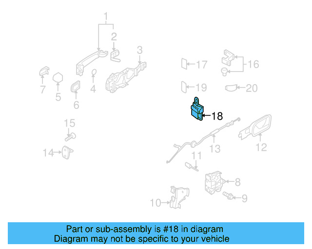 Lower Hinge 1K4-833-411-Q - View 20
