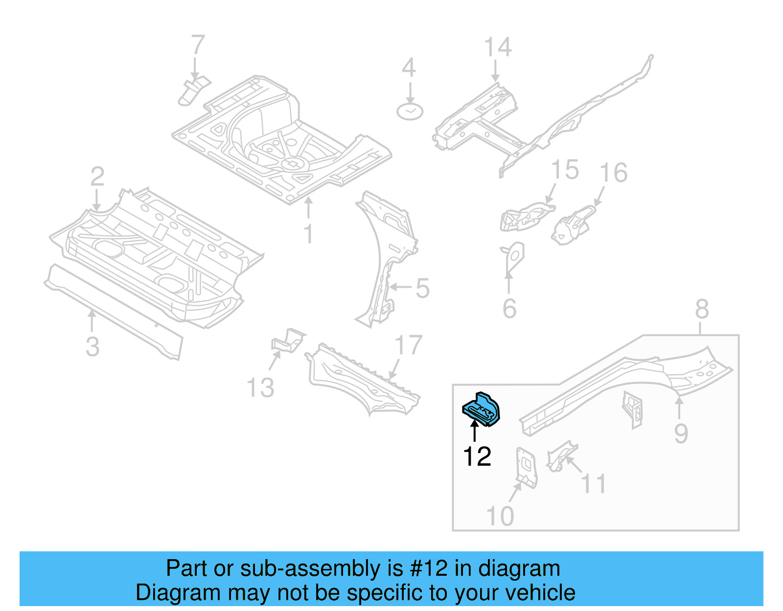 Muffler Bracket 1K5-803-545 - View 11