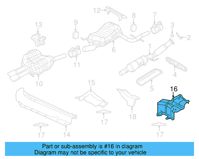 Heat Shield 1K5-825-701-B - View 56
