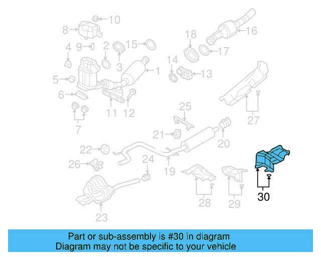 Heat Shield 1K5-825-701-B - View 28