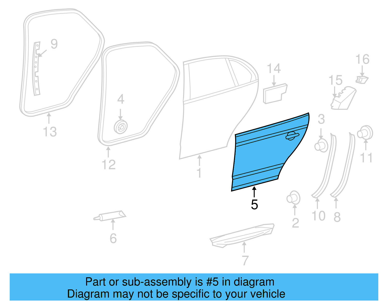 Exterior Panel 1K5-833-105-E - View 4