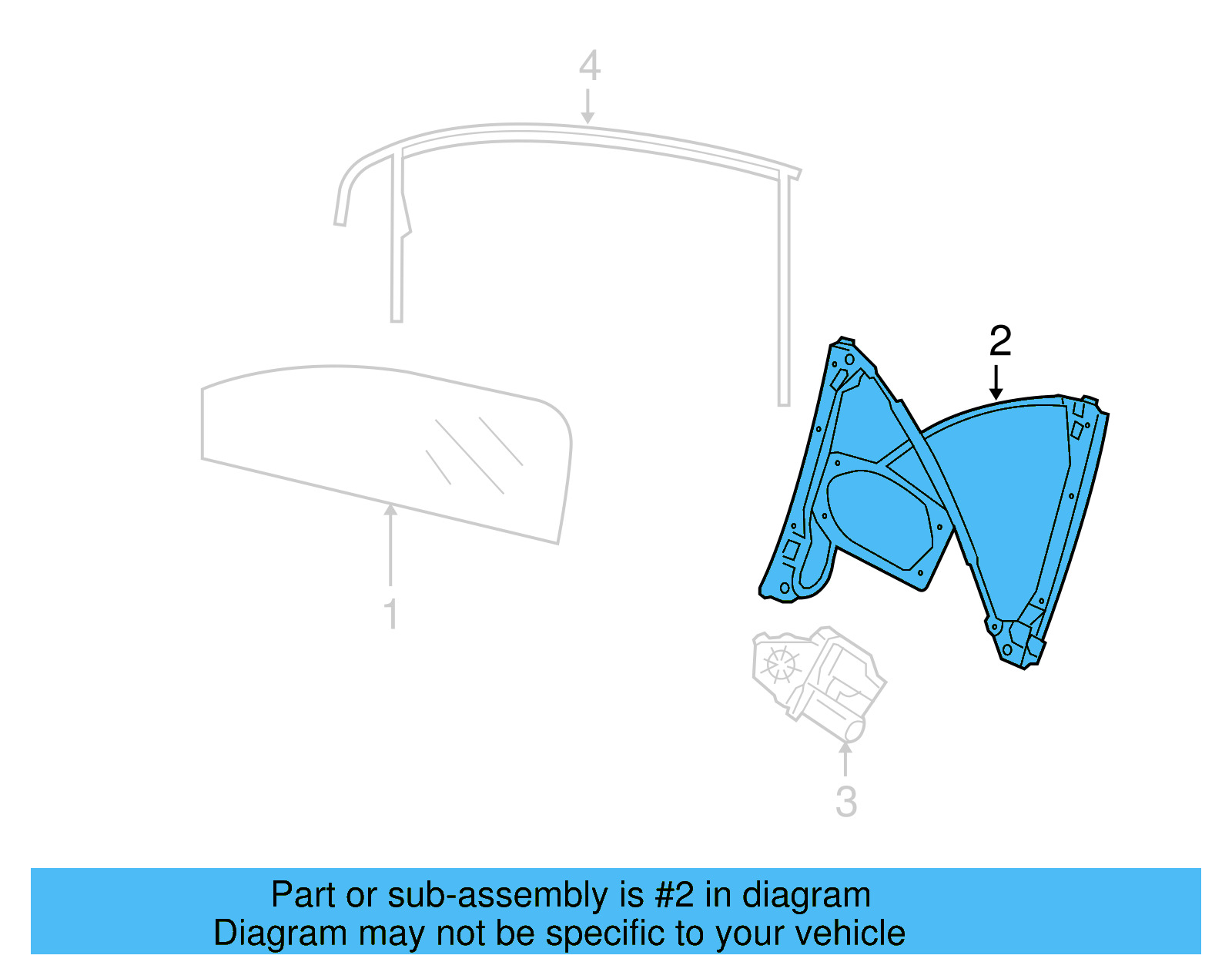 Window Regulator 1K5-837-461-B - View 2