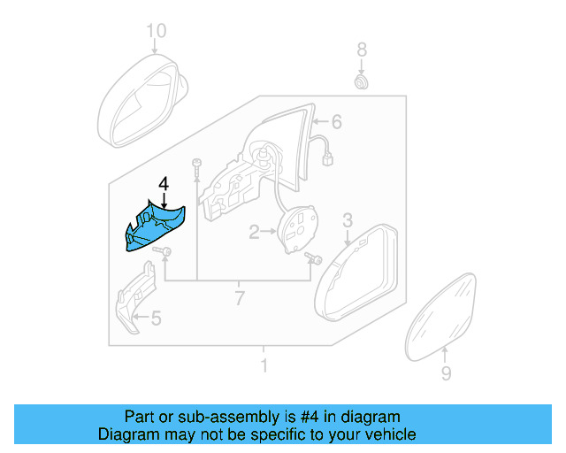 Corner Trim 1J0-837-974-AE-01C