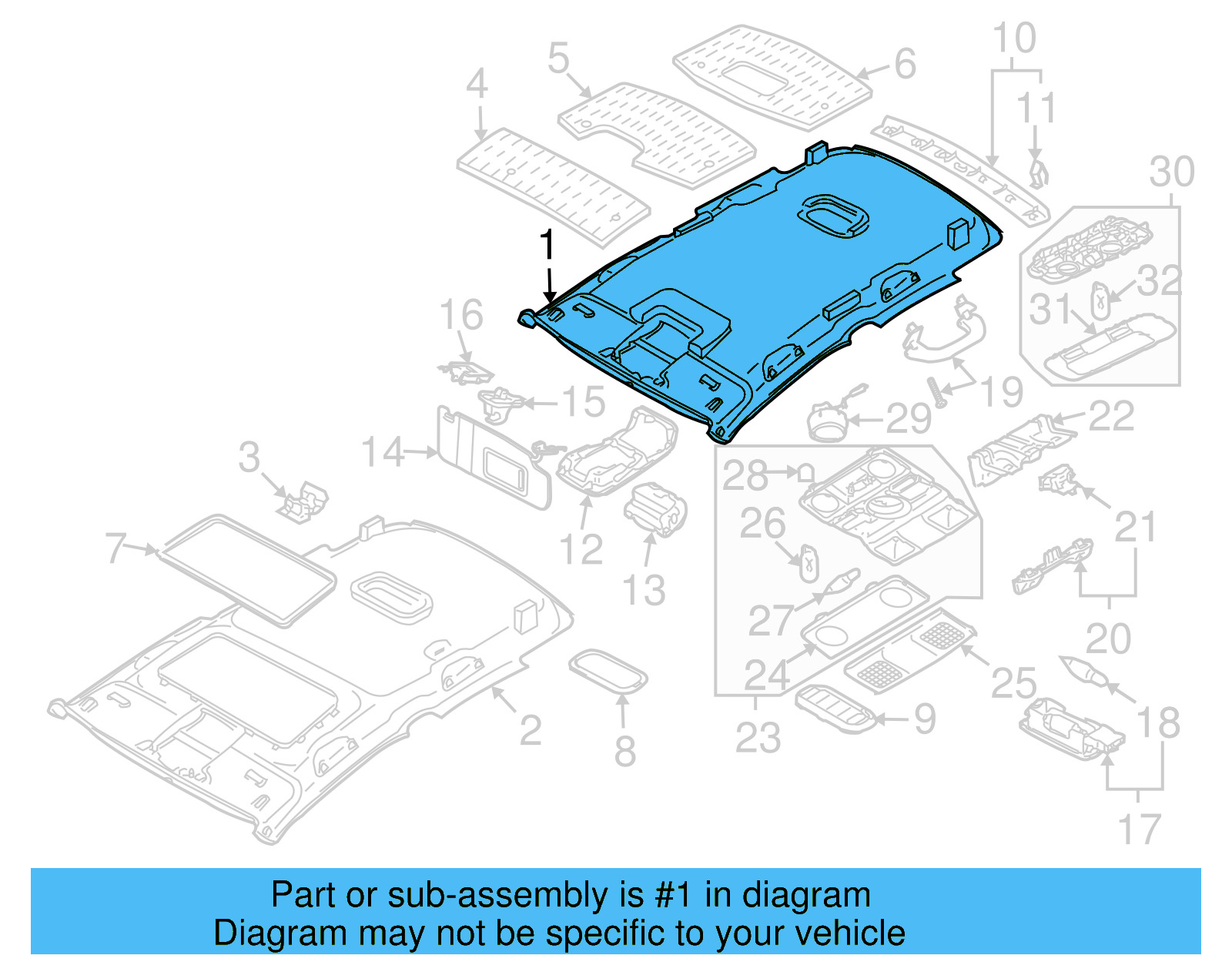 Headliner 1K9-867-501-BN-3U5