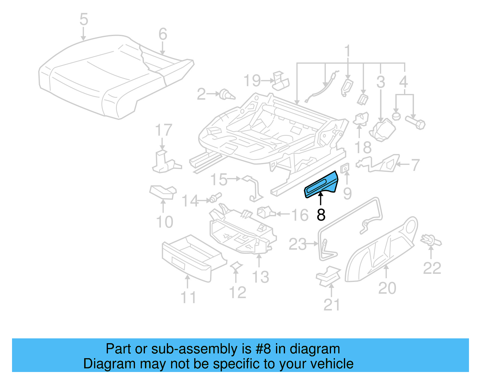 Adjust Handle 1K5-882-252-7G8 - View 5