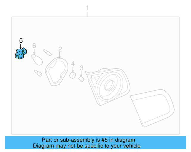Back Up Light Socket 1K5-945-259 - View 3
