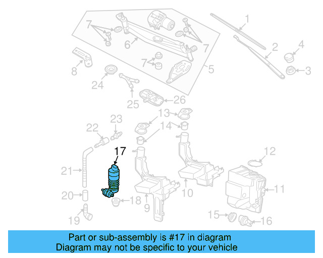 Washer Pump 1K5-955-651 - View 16