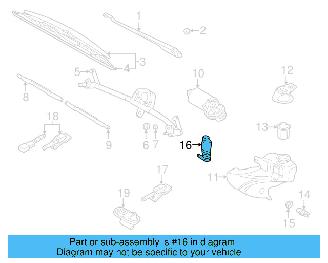 Washer Pump 1K5-955-651 - View 55