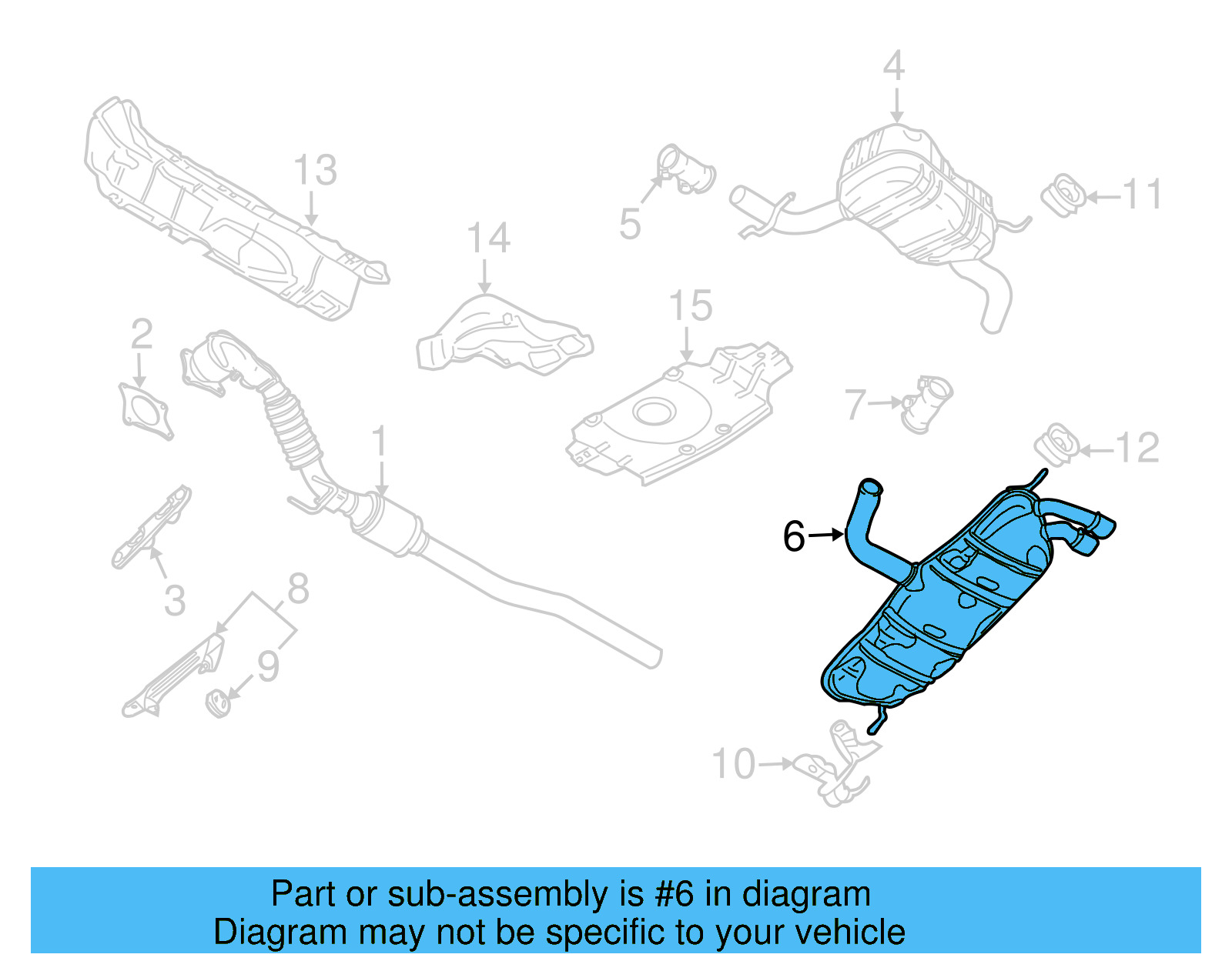 Muffler 1K6-253-609-BG - View 2
