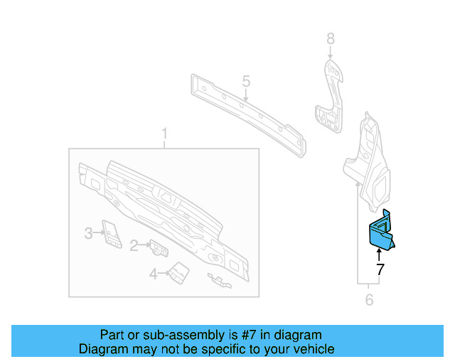 Retaining Bracket 1K6-809-236-A - View 4