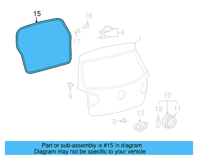 Weatherstrip 1K6-827-705-B-9B9